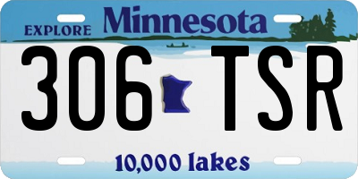 MN license plate 306TSR