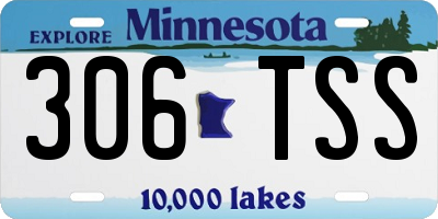 MN license plate 306TSS