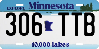 MN license plate 306TTB