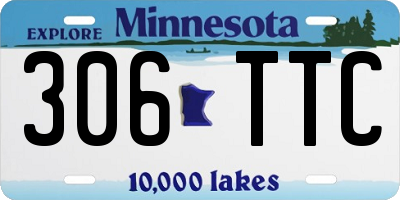 MN license plate 306TTC