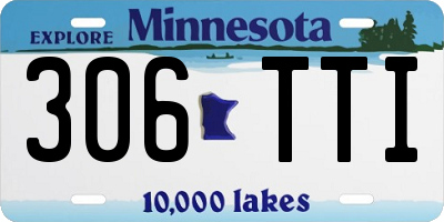 MN license plate 306TTI