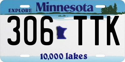 MN license plate 306TTK