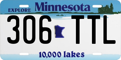 MN license plate 306TTL