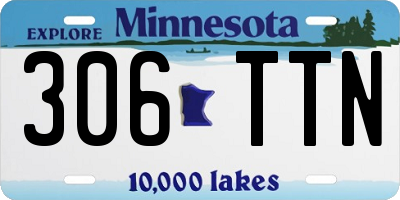 MN license plate 306TTN