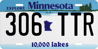 MN license plate 306TTR