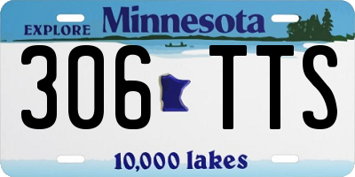 MN license plate 306TTS