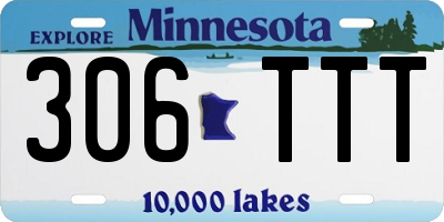 MN license plate 306TTT