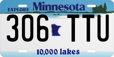 MN license plate 306TTU