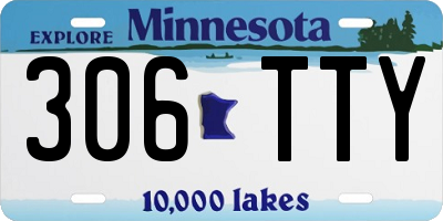 MN license plate 306TTY