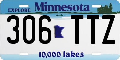 MN license plate 306TTZ
