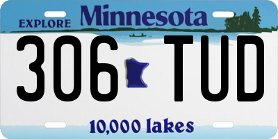 MN license plate 306TUD