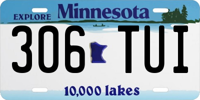 MN license plate 306TUI