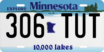 MN license plate 306TUT