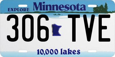 MN license plate 306TVE