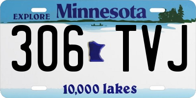 MN license plate 306TVJ