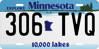 MN license plate 306TVQ