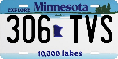 MN license plate 306TVS