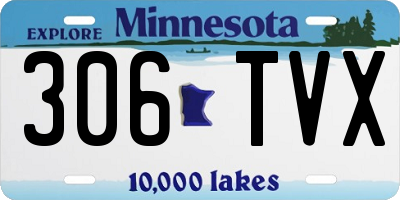 MN license plate 306TVX