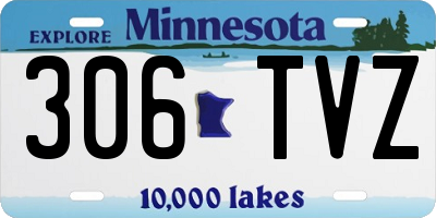 MN license plate 306TVZ