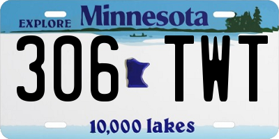 MN license plate 306TWT