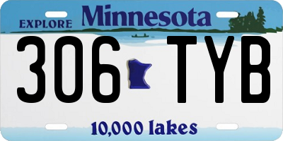 MN license plate 306TYB