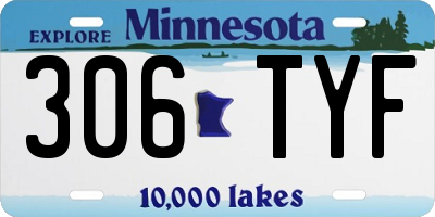 MN license plate 306TYF