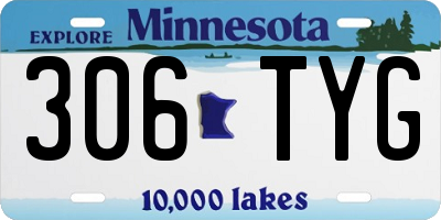 MN license plate 306TYG