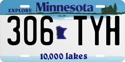 MN license plate 306TYH