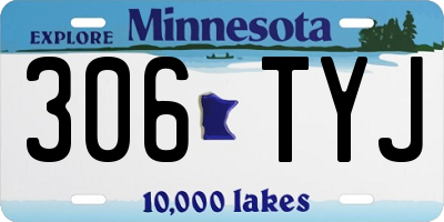 MN license plate 306TYJ