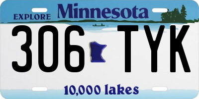 MN license plate 306TYK