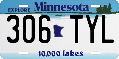 MN license plate 306TYL