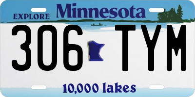 MN license plate 306TYM
