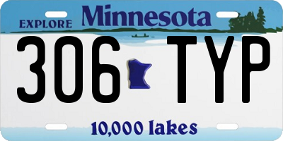 MN license plate 306TYP
