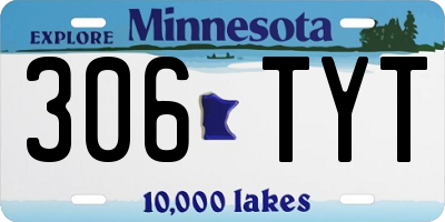 MN license plate 306TYT