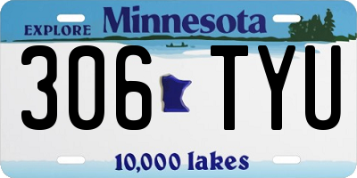 MN license plate 306TYU