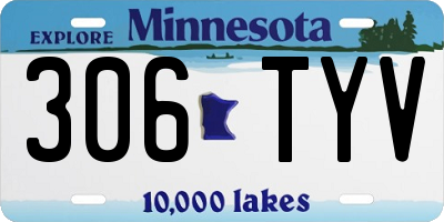 MN license plate 306TYV