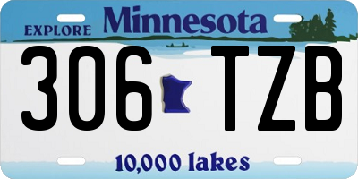MN license plate 306TZB