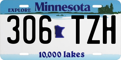 MN license plate 306TZH