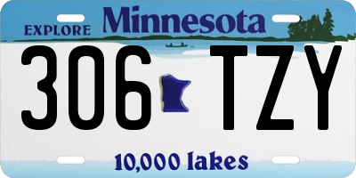 MN license plate 306TZY