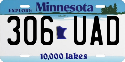MN license plate 306UAD