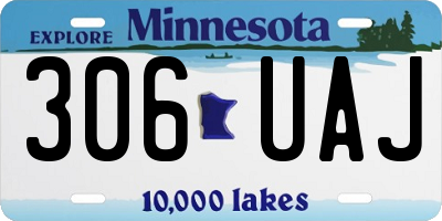 MN license plate 306UAJ