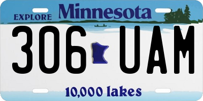 MN license plate 306UAM