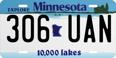 MN license plate 306UAN