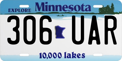 MN license plate 306UAR