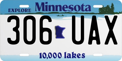 MN license plate 306UAX