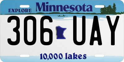 MN license plate 306UAY
