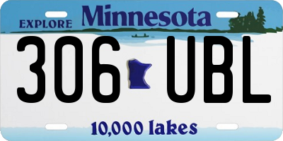 MN license plate 306UBL