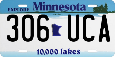 MN license plate 306UCA