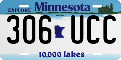 MN license plate 306UCC