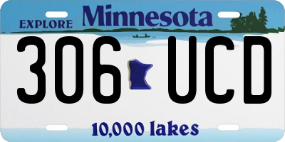 MN license plate 306UCD